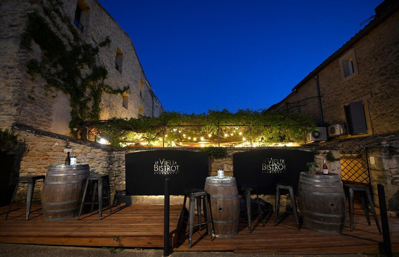 Les Chambres Du Vieux Bistrot Cabrieres-d'Avignon Bagian luar foto